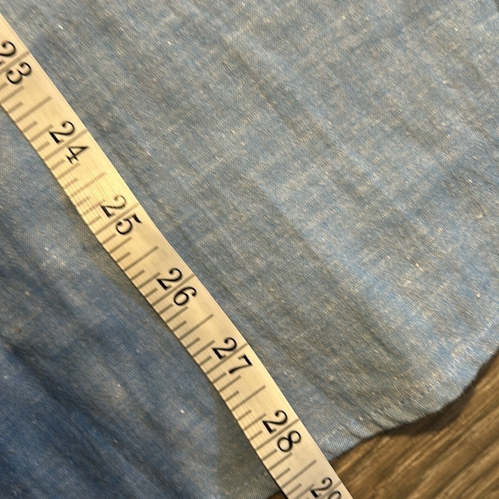 Johnny Was Thalassa Chambray Lace Blouse Medium Cottagecore Boho Anthropologie - Picture 14 of 15